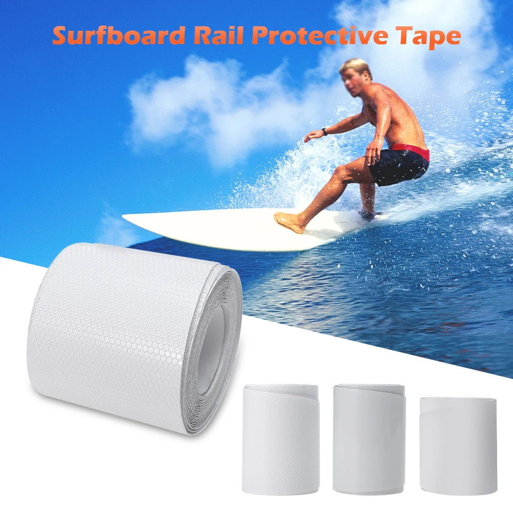 

84'' / 75'' White SUP Board Protection Tape Surfboard Rail Protective Film Surfboard Accessory
