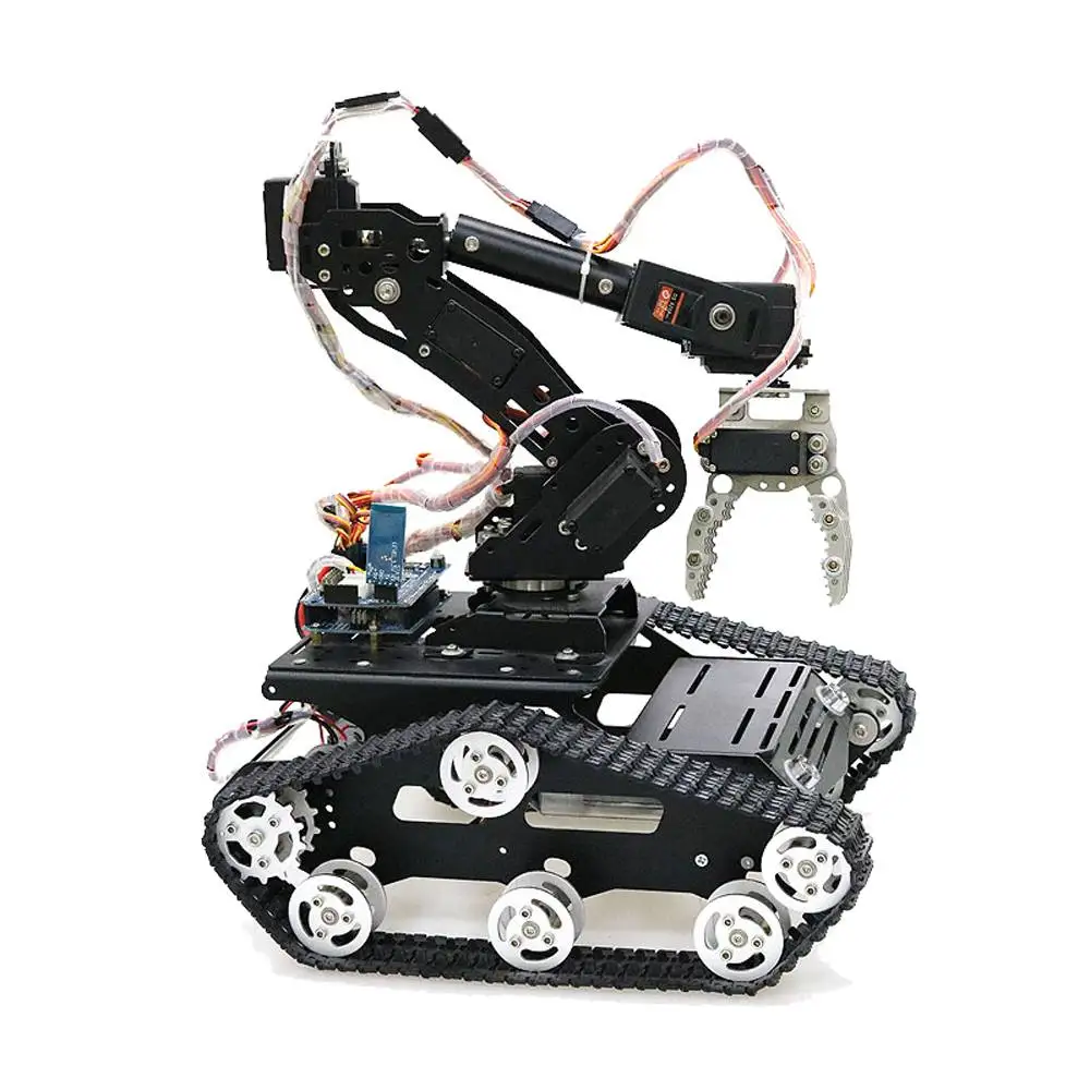 

Aluminium Robot 7DOF PS2 Control Arm Mechanical Robotic Arm Clamp Claw Mount Kit for Arduino Action Toy Figure