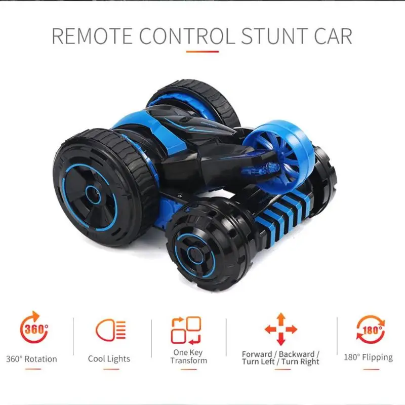 

Stunt Car 2.4G RC Car 360 Remote Control Off Road Electric Race Double Side Off Road Electric Race Double Sided 360 RTR toys