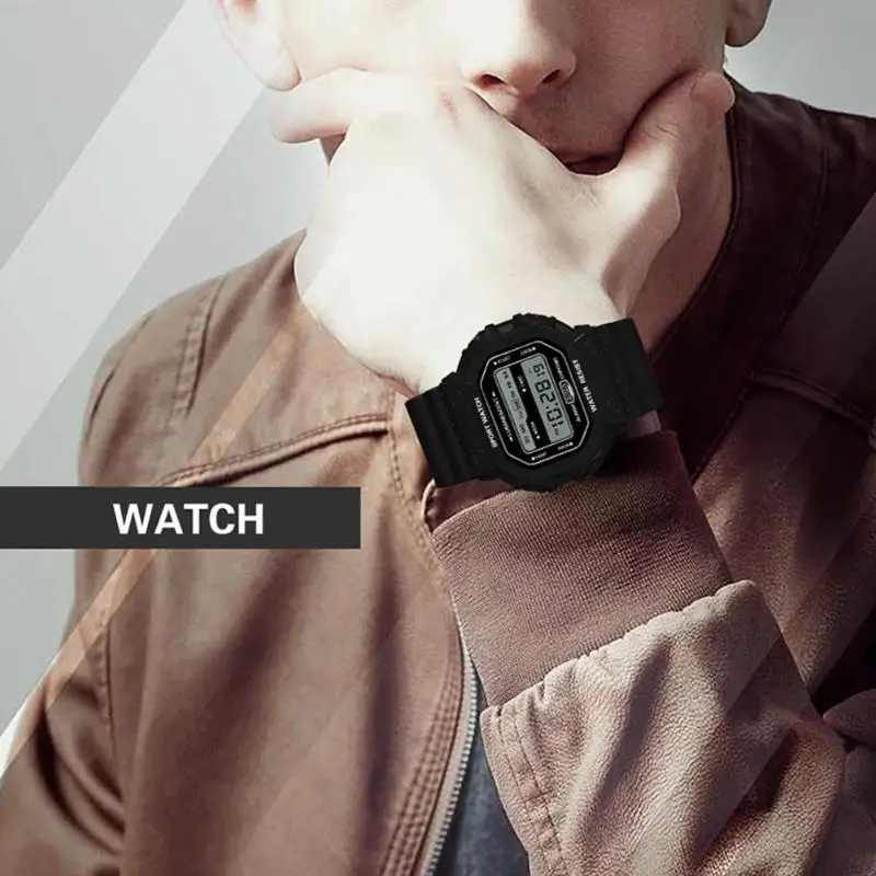 

Waterproof Digital Watches Women Men Casual Sports Electronics Wristwatch