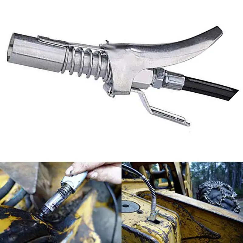 

1/8" Grease Coupler Locks Onto Zerk Fittings Grease Rated 10000 PSI Rebuildable Tool