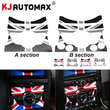 Kjautomax center console adesivo para mini cooper r55 r56 r57 r58 r59 r60 f54 f55 f56 estilo do carro acessórios
