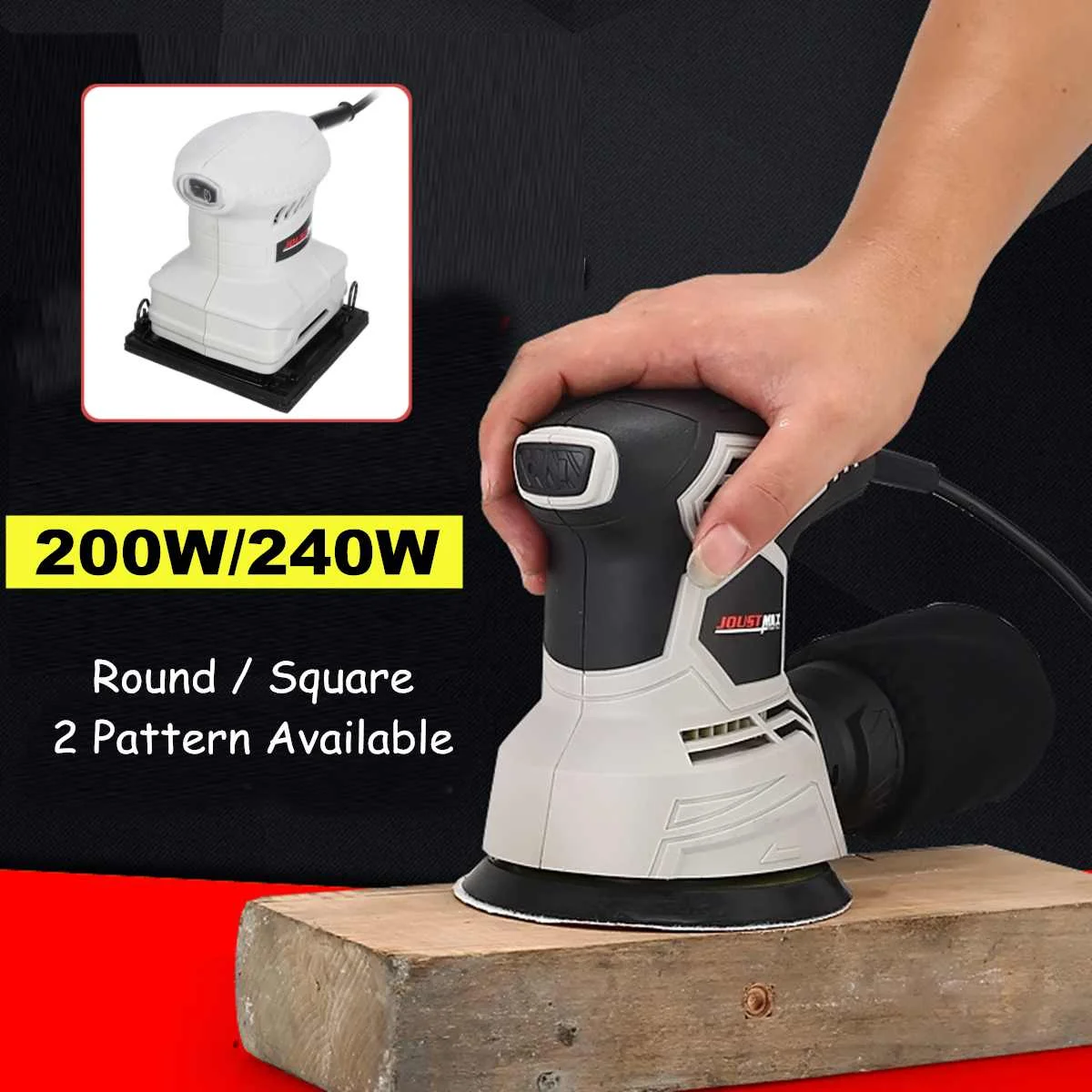 

2 Types Electric Wood Sander Furniture Metal Polisher Sander Woodworking Tools Paint Grinder Buffer Grinding Machine Home DIY