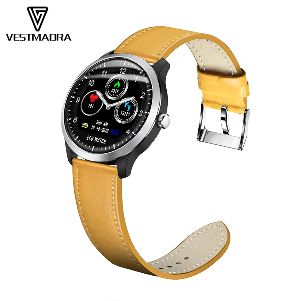 

VESTMADRA N58 ECG PPG Smart Watch with Electrocardiogram Measurement Men Fitness Heart Rate Monitor Stainless Steel Smartwatch