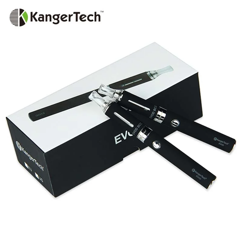 

Original Kangertech EVOD Starter Kit with 2pc EVOD 650mAh Manual Battery 4 Windows E-cigarette Kit w/ Bottom Coil EVOD Atomizer