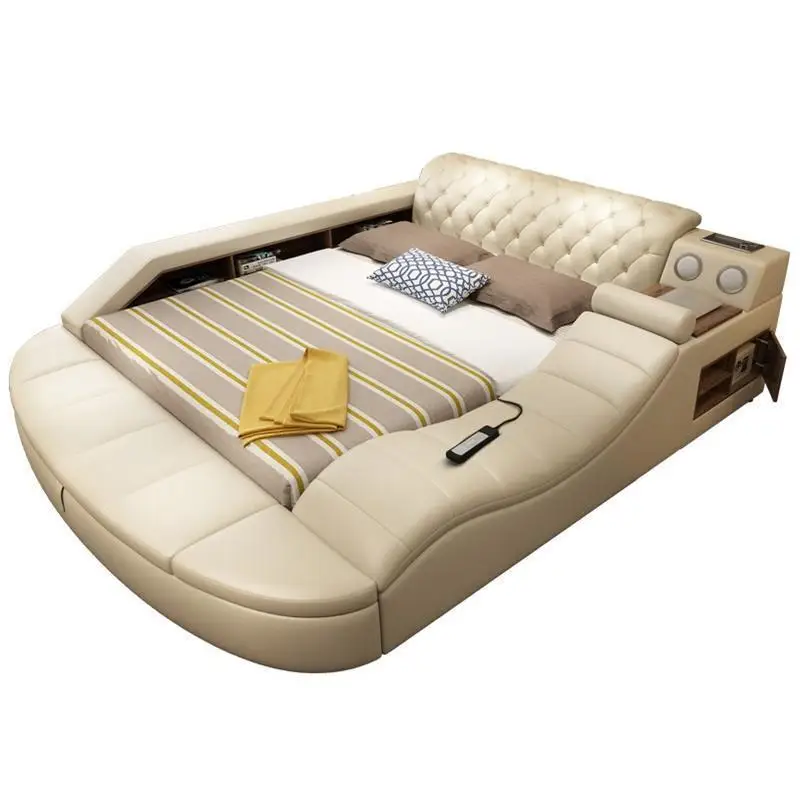 

Single Set Meuble Maison Modern Recamaras Matrimonio Letto Ranza Leather bedroom Furniture De Dormitorio Mueble Cama Moderna Bed