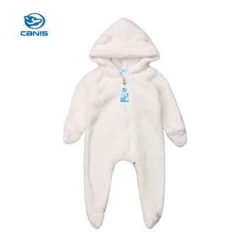 

CANIS Baby Rompers Long Sleeve Winter Warm Newborn Baby Girl Boy Fuzzy Romper Cartoon Animal Jumpsuit Outfits Clothes Boys Girls