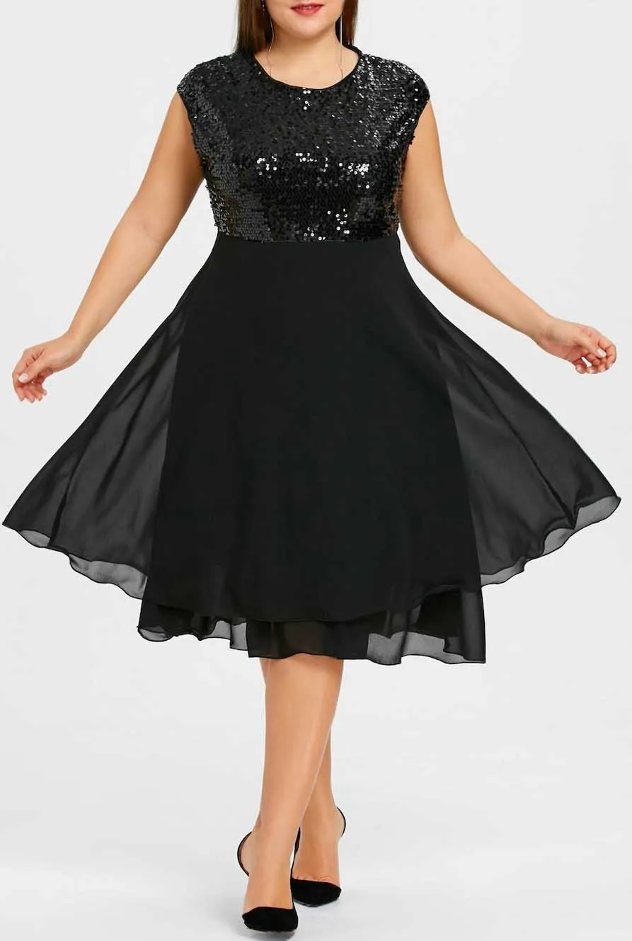 plus size sequins