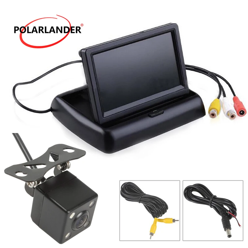 4.3 inch 480x234 Foldable TFT LCD Car Reverse monitor with 170 Degrees