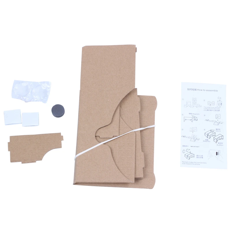 Полный 6 дюймов DIY 3D VR Виртуальная реальность очки Hardboard для Google Cardboard|3D