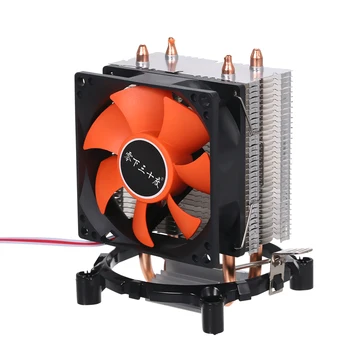 

Hydraulic CPU Cooler Heatpipe Fans Quiet Heatsink Radiator Two Fine Copper Heat Pipes for Intel Core AMD Sempron Platform