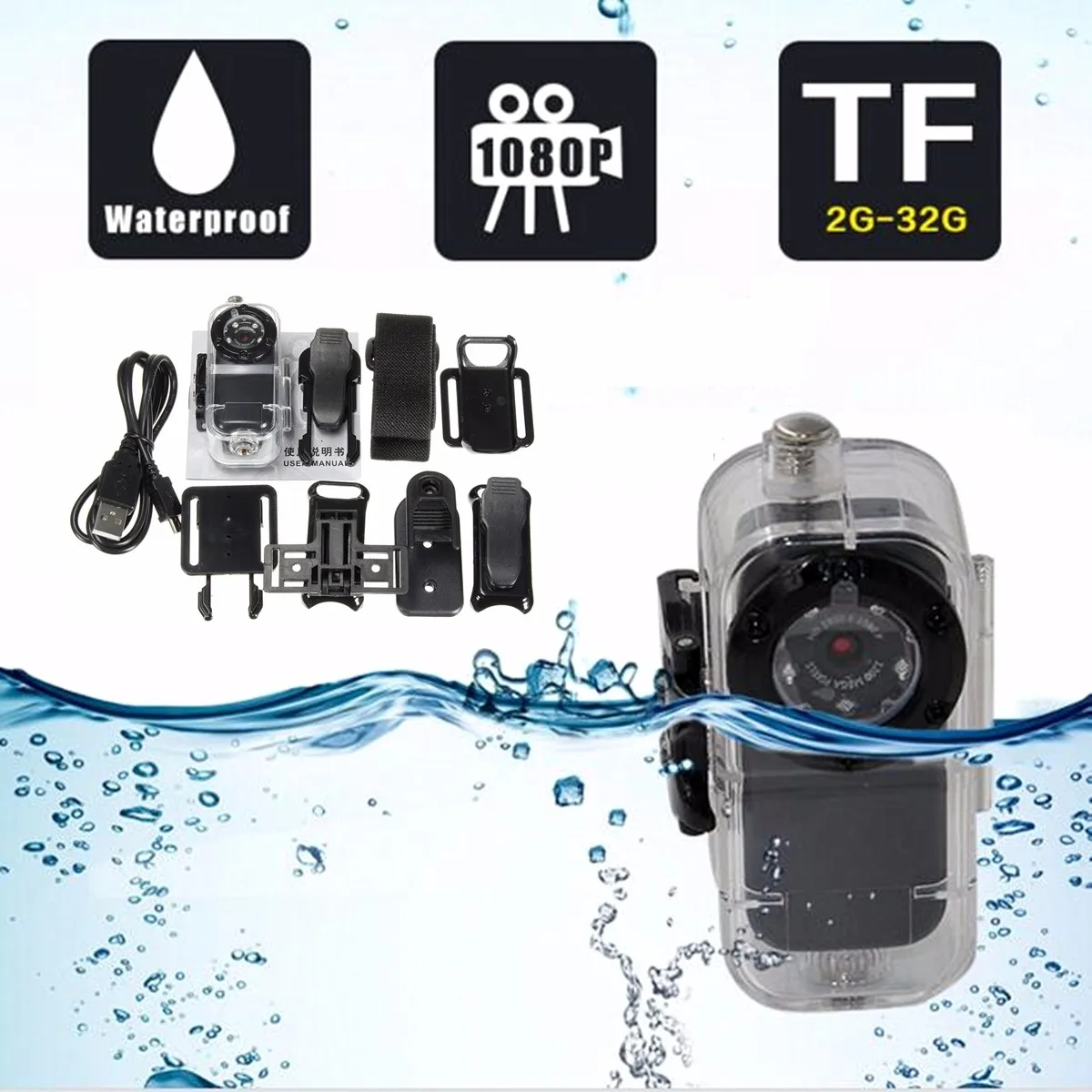 

Mini Camera Smallest 1080P Full HD Camcorder Infrared Night Vision Micro Cam Motion Detection DV