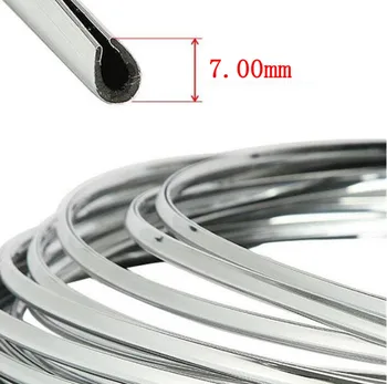 

4M Chrome Moulding Trim Strip Car Door Edge Scratch Guard Strips for chevrolet cruze opel golf 4 seat leon seat ibiza lada Dacia