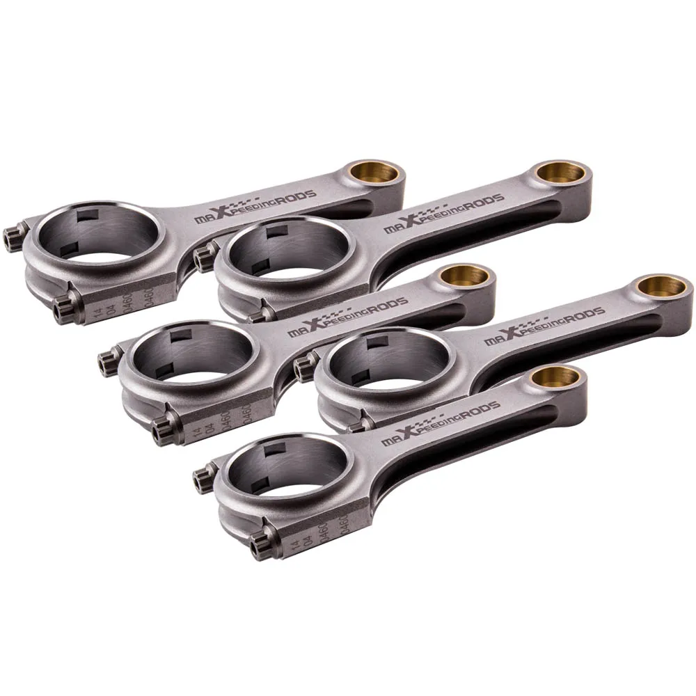 

5x Connecting Rods Rod for Fiat 2.0 coupe 5 cyl 20V Turbo Bielle Pleuel Genuine 3/8" ARP 2000 bolts 145mm