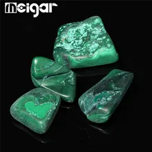 6 шт./компл. Зеленый краситель Малахитовый упали камни лечебные искусственно мятые рейки кристаллической чакры(драгоценный камень садового сарая патио садовый украшения