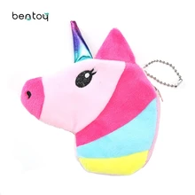 Детский кошелек из хлопка с рисунком единорога, держатель для карт, маленькая сумка для девочек, милая сумка-клатч для монет кольцо для карт, органайзер, карман