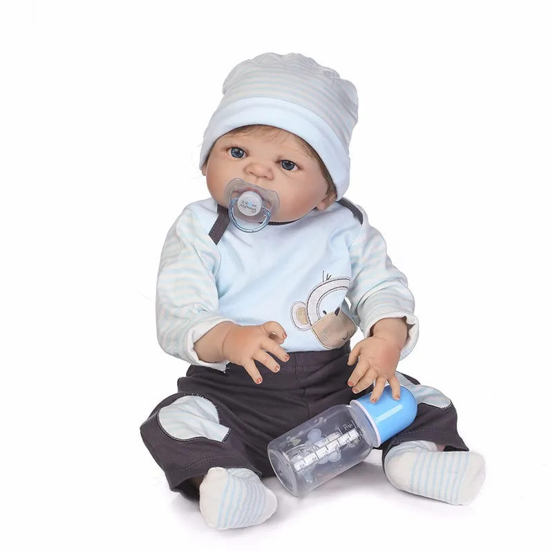 

NPK 22inch 55cm Adorable Reborn Doll Handmade Full Silicone Reborn Baby Dolls Boneca Fashion Baby Dolls For Kids Birthday Gift