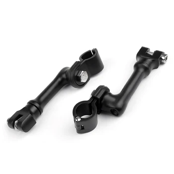 

Motocycle 1" 26mm 1.25" 32mm 1.5" 38mm Offset Bowleg Freeway Highway Engine Guard Foot Pegs Mount Clamp For Yamaha Harley Honda