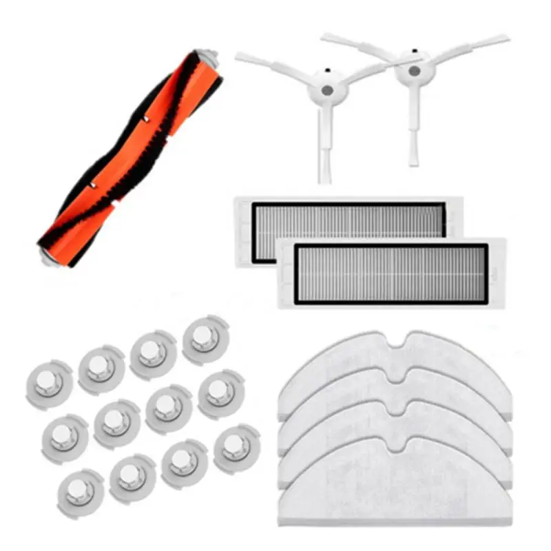 

Suitable for Xiaomi Roborock Robot S50 S51 Vacuum Cleaner Spare Parts Kits Mop Cloths Wet Mopping filter Side Brush Roll Brush