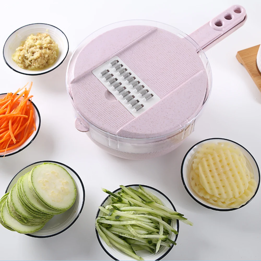 

Vegetable Chopper Onion Chopper Multi Function Vegetable Cutter Potato Carrot Grater Slicer 4 Dicing Blades Kitchen Accessories
