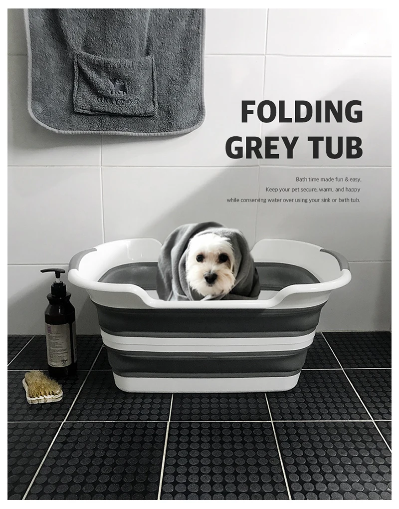 

Portable Bathtub Multifunctional Non-Slip Folding BathTub Child Pet Tub Creative folding hamper Storage Basket Thicken Washbasin