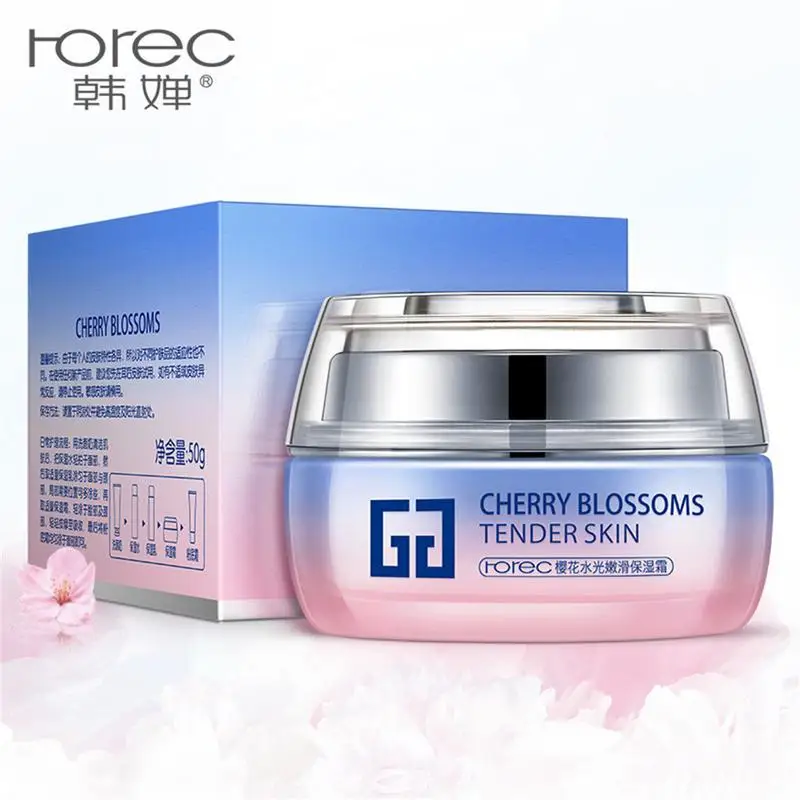 

50g Cherry Blossom Moisturizing Face Cream Lifting Anti Aging Whitening Collagen Anti Acne Ageless Wrinkle Remover Cream 40