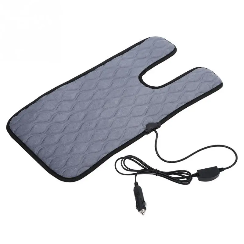 12V Gray Baby Car Seat Heating Pad Warm Cover Heated Cushion Car