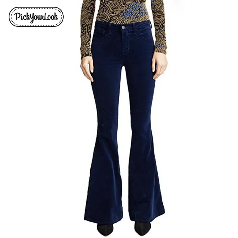 

Pickyourlook High Waist Flare Leggings Women Solid Fashion Sexy Bodycon Trousers For Female 2019 Fall Office Work Business Pants