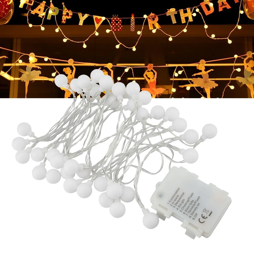 

4.4m 40LED Ball Style led string Waterproof LED Light String for Home Holiday Decoration christmas string lightings