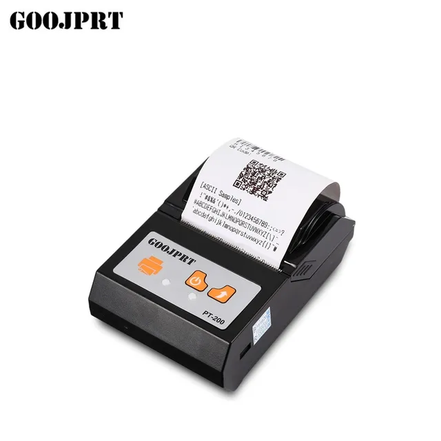 Special Offers GOOJPRT PT200 Wireless MINI Printer Portable Bluetooth 4.0 58mm Thermal Printer 1500mAh Battery For Android IOS