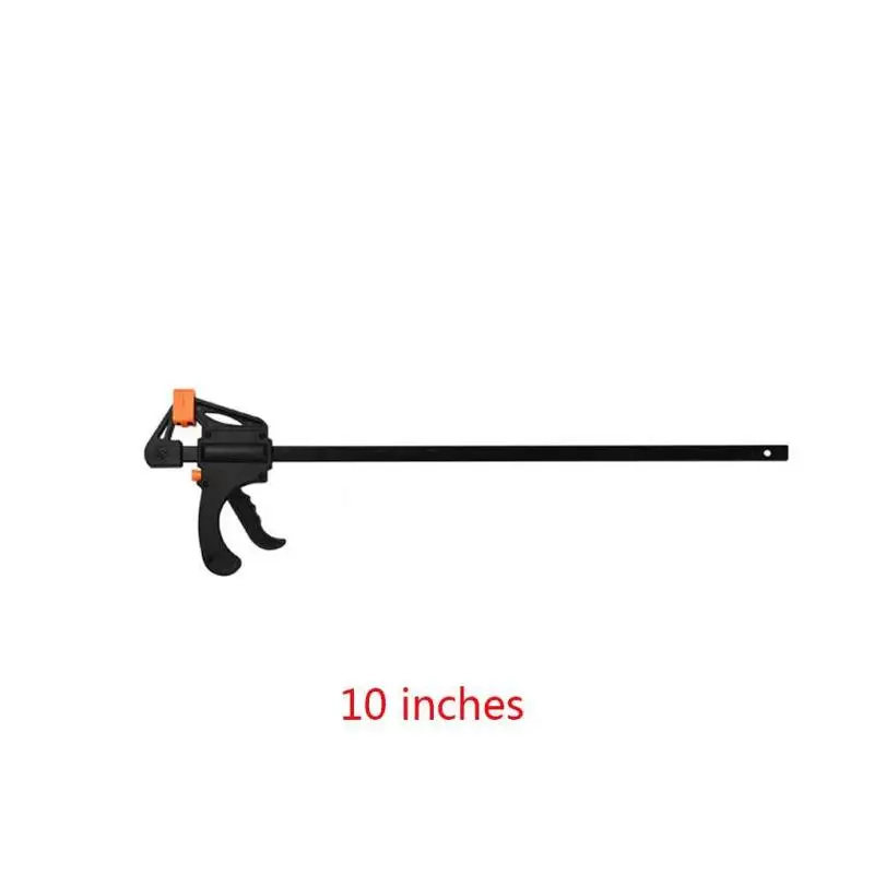 

Wood Working Bar F Clamp Quick Grip Ratchet Black 8/10 Inch Release Speed Clip Squeeze DIY Hand Tools