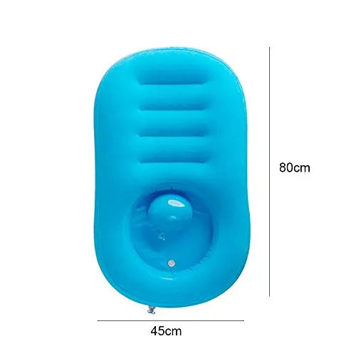 المحمولة نفخ الطفل للطي حمام حوض الأطفال غسل الحمار حوض الرضع شامبو الشعر غسل صينية حوض مع مضخة يدوية # TC