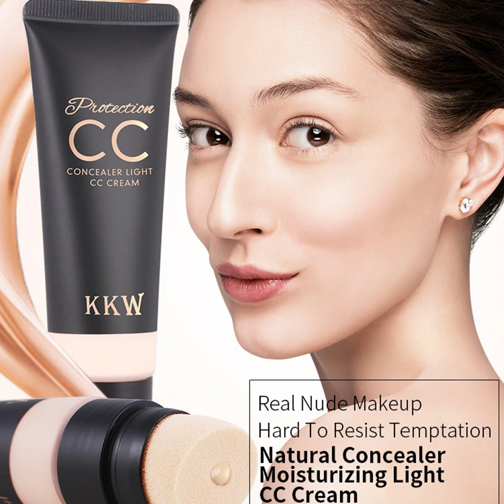 

45g Nude Makeup Concealer CC Cream Moisturizing Brightening Skin Waterproof Contour Make up Cream Repair Capacity Bar TSLM2