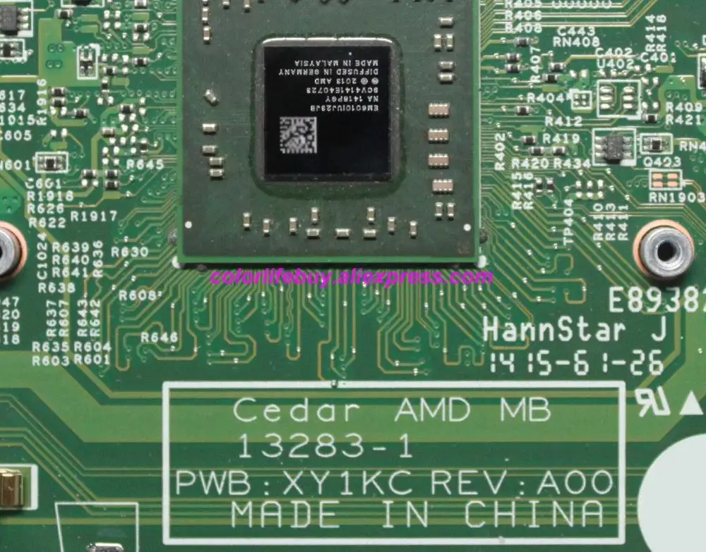Genuine HMH2G 0HMH2G CN-0HMH2G 13283-1 PWB:XY1KC E1-6010 Laptop Motherboard Mainboard for Dell Inspiron 3541 Notebook PC