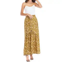 MISS M 2019 летняя шикарная винтажная богемная юбка макси с цветочным принтом