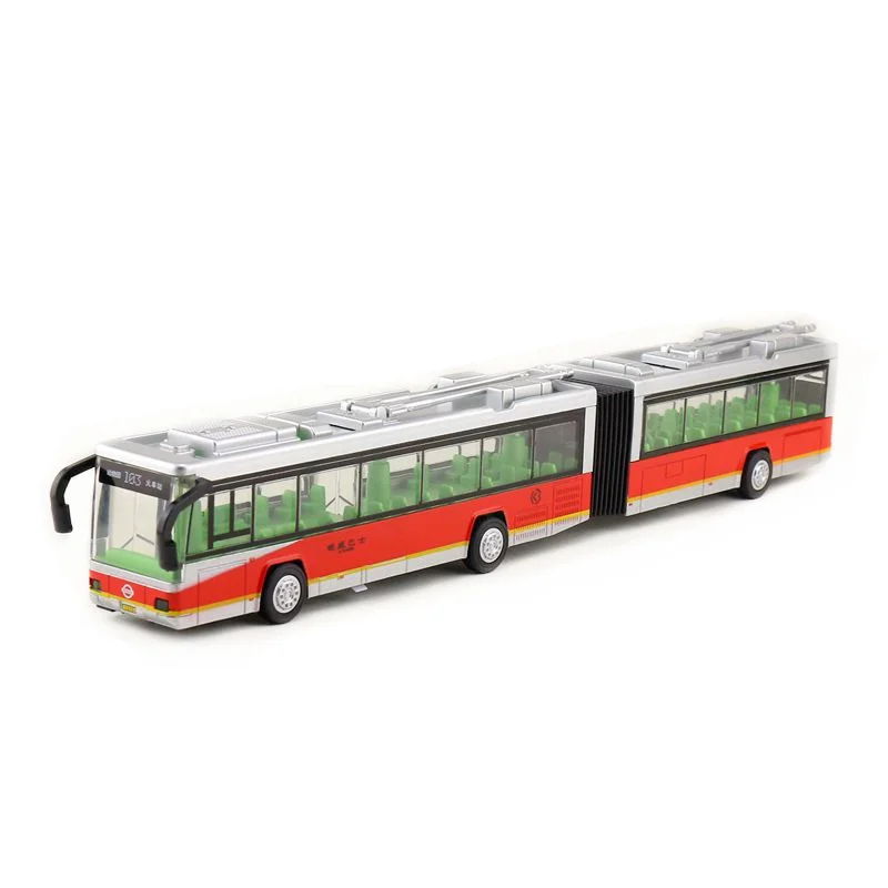 

Free Shipping/Diecast Toy Model/Pull Back/City Sightseeing Articulated Bus/Sound & Light Car/Educational Collection/Gift/Child