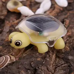 Мини-гигантская черепаха на солнечной энергии игрушка на солнечной энергии ed Мини-черепаха животная модель экологически чистый подарок