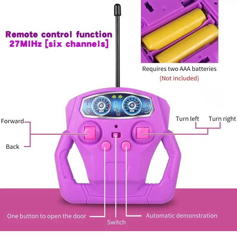 Пульт дистанционного управления автомобилем-одна кнопка для автоматического открытия двери-1:12 пульт дистанционного управления спортивным автомобилем для детей Подарки