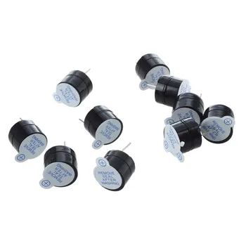 

MOOL 10 PCS Active Electromagnetic Buzzer Alarm 5V DC