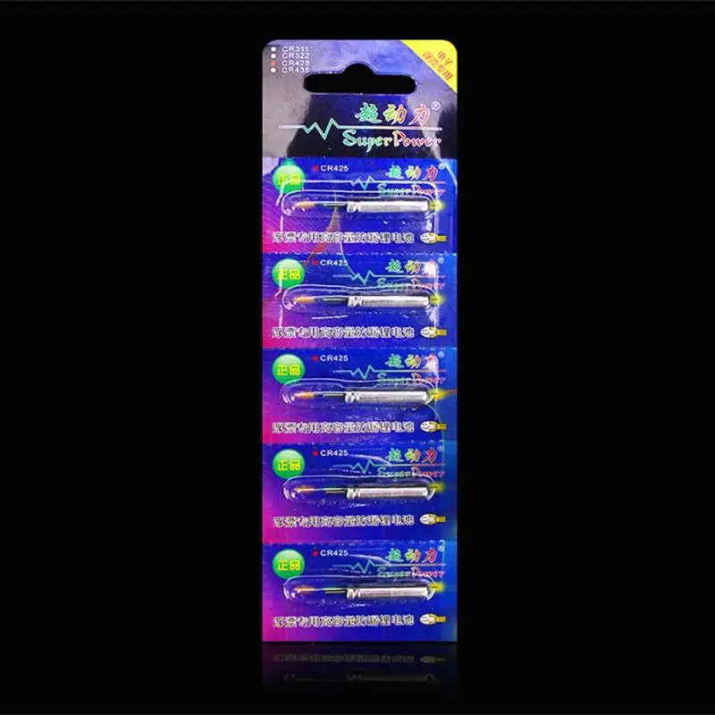 5 قطعة/المجموعة الصيد يطفو قابلة للشحن CR425 بطارية مباراة USB لاستخدام الدعاوى لمختلف شاحن الأجهزة أدوات صيد