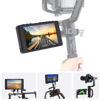

4.5" IPS LCD Screen Panel Monitor 4K HDMI Display Set for Digital DSLR On Camera Field Video Assist HD 1280x800 Ultra Slim