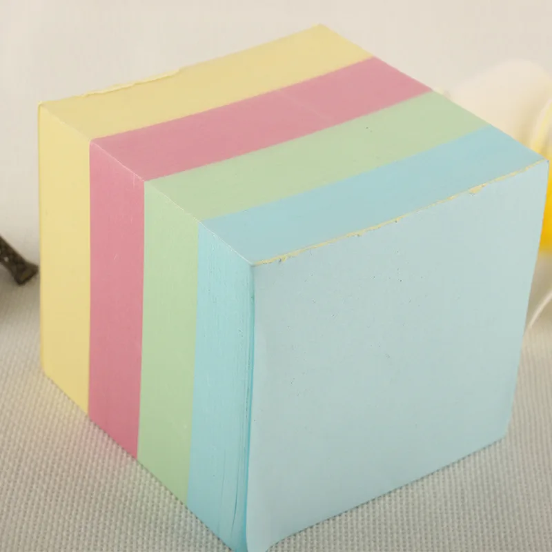 

400 Sheets/pad Solid Colorful Post It Notes Memo Pad School Supplies Sheets Stickers Planner Study Applicable Office 76*76mm