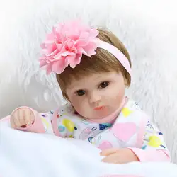 Bebes новый ребенок Reborn подарок на день рождения 43 см куклы для Boneca Дети Последние реалиста Reborn силиконовая принцесса куклы мода