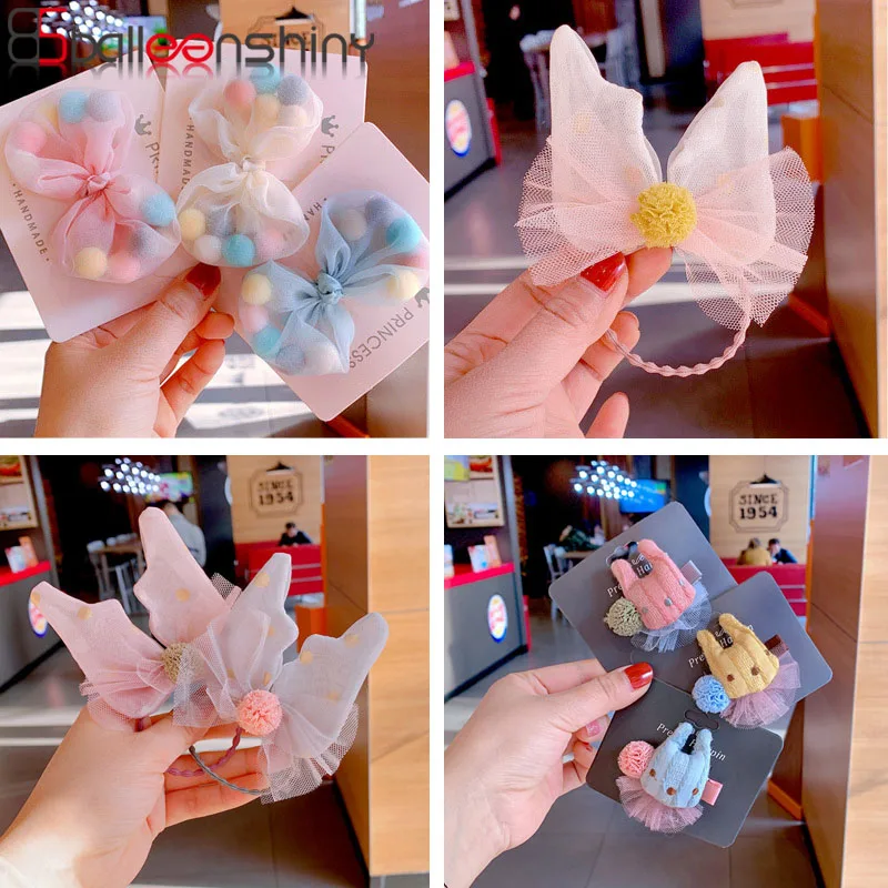 

Balleenshiny Headband Cute Colorful Hair Ball Butterfly Baby Hair Clip Baby Girls Hair Accessories Infant Toddler Headwear