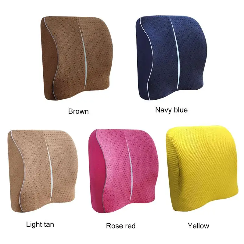 5 Colors Cushion Slow Rebound Memory Foam Multifunction Lumbar Pillow for Back Waist Support Home Office Car Throw Pillows | Автомобили и