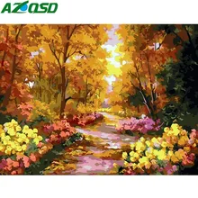AZQSD картина маслом картины по номерам на холсте настенные картины бескаркасные DIY настенные художественные для гостиной украшения дома K112