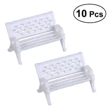 10 шт. Декор изделия мини пластик нежный прочный милый сад стул фоновая установка для украшения стола фотографирования дома