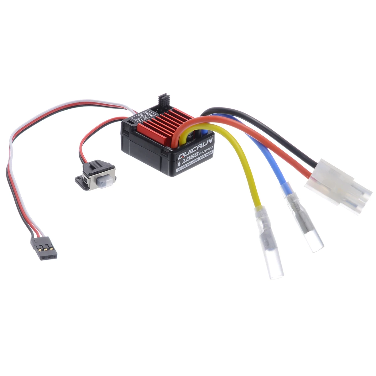1 Set High Quality 1060 60A Waterproof Brushed ESC Electronic Speed Controller For 1:10 RC Car Hot Sales