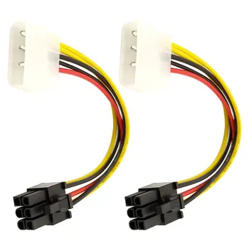 

Centechia New High Quality 4 Pin Molex to 6 Pin PCI-Express PCIE Video Card Power Converter Adapter Cable 20CM