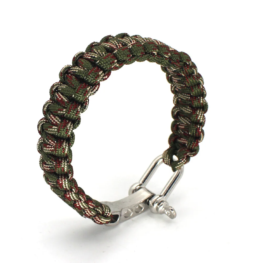 1 قطعة سوار Paracord بقاء مضفر أداة خارجية تحمل 200 كجم التخييم والمشي التكتيكية مخيم المعدات 1 قطعة سوار Paracord بقاء مضفر أداة خارجية تحمل 200 كجم التخييم والمشي التكتيكية مخيم المعدات